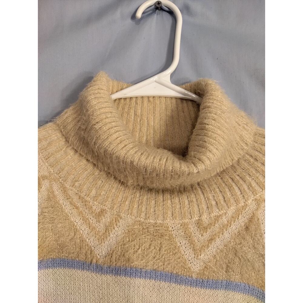 Davi & Dani Fuzzy Turtleneck Sweater - image 5